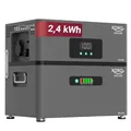 XORO SOLAR Atlas-D, 2400 Wh AC-gekoppelter Solarspeicher für Balkonkraftwerk und Dachanlagen, 2400W Lade-/Entladeleistung, Notstrom, IP65, App-gesteuert, erweiterbar auf 12 kWh