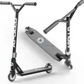 Apollo Stunt Scooter - Genius Pro 4.0 | Robuster Kinder Scooter mit ABEC 9 Kugellager | Trick Roller, Tretroller, Starker Stuntroller | Top Stunt Scooter Kinder ab 6 Jahre | perfekt auch als Cityroller - Schwarz/Silber
