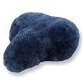 Reissner Lammfelle Fahrradsattel Bezug Fahrradsattelüberzug aus Merino Lammfell FSB-A-3 dunkelblau Marine 28x15cm