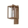 Lucande Außenwandleuchte Lampe Ferda IP44 hängend braun Aluminium Glas E27817