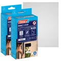2x tesa Fliegengitter, selbstklebend, Klett Premium Fenster, Weiß, 130×130cm