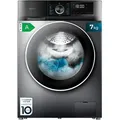 Cecotec - Waschmaschine 7kg Bolero Dresscode 7500 Inverter Steel A. 16 Programme, Baso-verbrauch, Motor Inverter Plus, Steammax, Perlentrommel, Delay Start, Trommelreinigung, Display, Allergiepflege, St