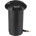 1W LED-Zylinder-Einbau-Stufenleuchte mit 4 Lichtstrahlen, Schwarz, 12V, Warmweiß, IP67 - V-tac