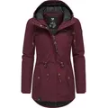 Ragwear Winterjacke Monadis Black Label stylischer Winterparka für die kalte Jahreszeit rot M (38)