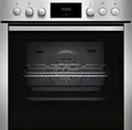 NEFF Einbauherd-Set EDX40 E1CCD2AN3+M13R42N2 | Backofen Heißluft & EasyClean | Glaskeramikkochfeld 60cm |  | Edelstahl,  (Spektrum:  bis D)