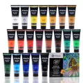 Artecho Acrylfarben Set Professional 20x120 ml, Acrylic Paint Set, Wasserfest und Lichtecht, Schnell Trocknend, Ideal für Leinwand, Holz, Stoff, Handwerk, Leder und Stein.