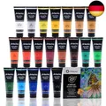 Artecho Acrylfarben Set Professional 20x120 ml, Acrylic Paint Set, Wasserfest