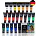 Artecho Acrylfarben Set Professional 20x120 ml, Acrylic Paint Set, Wasserfest