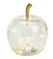 Wurm Dekoleuchte Apfel (XS) Glas, Apfel Lampe mit LED Lichterkette, Dekolampe, Tischleuchte, Apfellampe