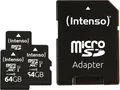Intenso Premium microSDXC 3X 64GB Class 10 UHS-I Speicherkarte inkl 24H Versand✅