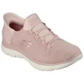 Skechers SUMMITS DAZZLING HAZE Slipper Slip Ins Sneaker, Freizeitschuh mit dezenten Kontrastdetails rosa 37 EU