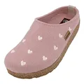 HAFLINGER Grizzly Cuoricini Filzpantoffel Herz Hausschuh Kork (Rosenholz 83), Gr 41