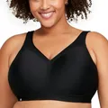 Glamorise Damen 1006 Sports Bra, Schwarz, 80B
