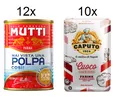 Testpaket 10x Caputo Cuoco 1kg Mehl - 12x Mutti Polpa Pomodoro Tomatenpulpe 400g