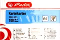 Herlitz Karteikarten DIN A6 kariert weiß 100 Karten