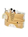 VERTBAUDET Baby Stoff-Fotobuch TANSANIA, Giraffe mehrfarbig ONE SIZE