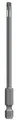 kwb 3 Bits 100 mm Tamper Torx TT25, TT30, TT40 Set Torsion 123342 (TQ 60 Stahl, Torsionszone, ISO 1173 Antrieb C6.3), L