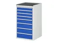 Rau Schubladenschrank m. Anti-Rutsch-Matte 8 Schubl.-L 4x90 1x120 3x150mm (03-L7.8A-MT.11)