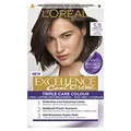L'Oreal Paris L'Oréal Paris Excellence Cool Creme, permanente Haarfarbe, strahlende Haarfarbe zu Hause mit bis zu 100 % Grauabdeckung, Pro-Keratin, bis zu 8 Wochen Färbung, bis zu 8 Wochen Färbung