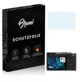 Bruni Schutzfolie kompatibel mit Panasonic Lumix DMC-TZ91 Folie, glasklare Displayschutzfolie (2X)