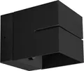 Wandlampe Aluminium Up Down Schwarz G9 eckig Modern Wandleuchte