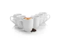 BigDean Becher 6x Kaffeebecher 300ml aus hochwertigem echtem Porzellan Kaffee, 6-tlg., Porzellan, Klassischer Kaffeebecher, Vielseitig, Qualität, Krazfest, Robust