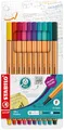 STABILO - Fineliner - point 88-10er Pack - Sonderfarben