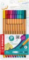 STABILO Fineliner Fineliner point 88, 10er Set - Sonderfarben
