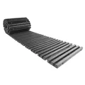 HTI-Living Gartensteg Gartenweg 655 cm Holzbohlenoptik Grau, 30x655 cm, Set, 80-St., 80 Module inkl. Verbindungselementen
