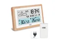 ADE Wetterstation mit Außensensor und Netzteil Funkwetterstation (Außensensor, Netzkabel, Wettervorhersage, Funkwecker, Kalender, Lüftungsempfehlung)