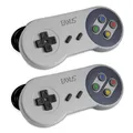 2x USB Controller SNES Design Gamepad für PC Laptop Notebook Windows MacOS Linux