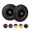 Sackkarrenrad Vollgummireifen Schubkarrenrad Ersatzrad Set 26 cm 100 kg robust