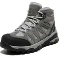 NORTIV 8 Adventurer Trekking-& Wanderhalbschuhe für Damen -Atmungsaktive Bequeme Damenstiefel,Farbe: Hellgrau, Größe: 38 - Hellgrau - 38