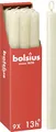 Bolsius - Rustik Stabkerzen - Elfenbein - 9 Stück - 27 x 2.3 cm - Länge Brenndauer 13 Stunden - Unparfümierte - Enthält Natürliches Pflanzenwachs - Ohne Palmöl