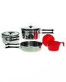 Koch-Set | Koch-Set stainless steel für 2 Personen, fürs camping ausgelegt