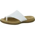 Gabor 03-700 Schuhe Damen Pantoletten Zehentrenner, Schuhgröße:40, Farbe:Weiß - Weiß - 40