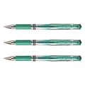 UNI-BALL Signo Broad UM153 Gel-Tintenroller, breite Spitze, 1 mm, Metallgrün, 3 Stück