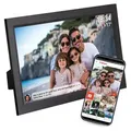 Denver PFF-1503 Digitaler WLAN-Bilderrahmen - 15.6" IPS Touchscreen & Frameo App - Schwarz