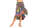 PANASIAM Sarong Pareo Tuch aus blickdichter Viskose in dunklen Farben - Strandtuch, Viskose, Wickelrock Strandkleid Bikini Wrap oder Schal für Damen & Herren