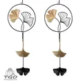 Formano 2er-Set Fensterdeko Gingko-Blatt schwarz-gold aus Metall-559142