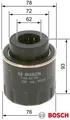 BOSCH F026407183 Ölfilter Motorölfilter für Audi für Seat für Skoda für VW