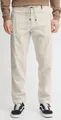 INDICODE IDIves Herren Leinenhose Sommerhose Lange Stoffhose mit Kordel Gürtelschlaufen Leinenmix Eingrifftaschen Regular fit