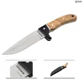 Böker Magnum Elk Hunter Jagdmesser 440A Outdoormesser Gürtelmesser Leder 02GL683