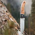 Magnum Elk Hunter - Outdoormesser mit Wurzelholzgriff und Lederscheide