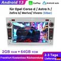 7'' Autoradio GPS FM DAB+ Für Opel Astra Vectra Zafira Corsa Combo SWC BT 2Din