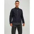 Jack & Jones Lederimitatjacke JJEROCKY in Kunstlederoptik mit Reißverschlusstaschen unifarben, modisch, regular fit, Lederimitat schwarz XL (54/56)