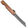 Higo Irogane Damascus - Japanisches Kupfer Taschenmesser mit Damastklinge & Öse