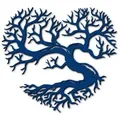 Namofactur Wandtattoo Love Baum Wandtattoo blau
