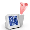 Miraval Funk-Projektionswecker Blaues LCD Datums Temperatur Funkuhr 2 Alarme