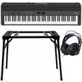 Roland FP-90X Schwarz + Keyboard-ständer (DPS-10) & Kopfhörer